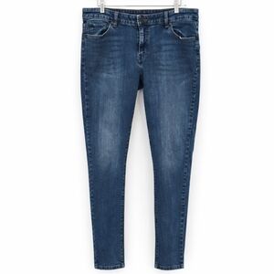 Levis Blue Mid Rise Skinny Jeans Sz 16M